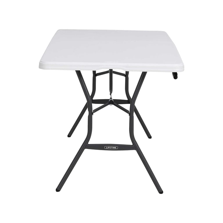 Lifetime 6 ft Fold-In-Half Rectangle Table, Indoor/Outdoor Grade