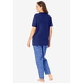 thumbnail image 2 of Dreams & Co. Plus Size Graphic Tee Pure Cotton PJ Set, 2 of 6