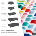 thumbnail image 6 of Deconovo Red and Blue Striped Tablecloth, Waterproof Printed Polyester Table Cover for Dining Room, 60 x 120 in, Rectangle, 1 Pack, 6 of 6