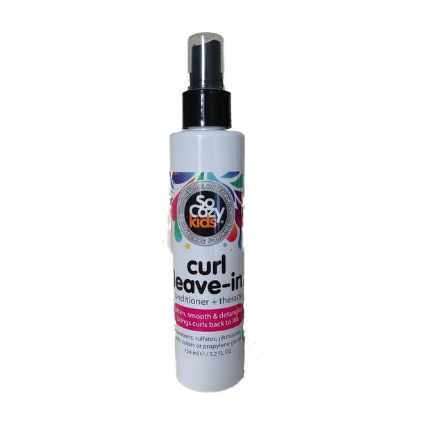 So Cozy - Acondicionador y spray desenredante para cabello rizado para niños, sin parabenos, rizos sin enredos, 5.2 fl oz