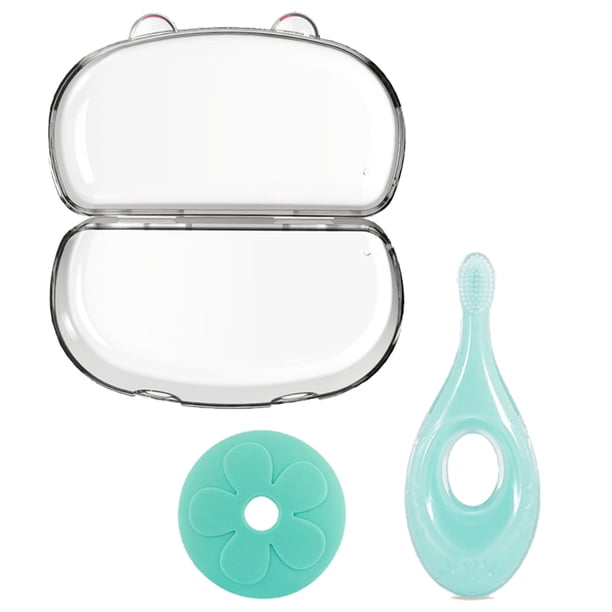 Cepillo de dientes de entrenamiento para niños pequeños, con deflector para evitar que se trague Vhermosa CPB-US-CJZ787-8