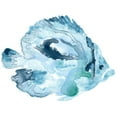 thumbnail image 3 of Vess, June Erica 18x15 Black Modern Framed Museum Art Print Titled - Blue Ocean Fish I, 3 of 5