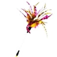 thumbnail image 1 of Cat Teaser Toy Interactive: Funny Fake Feather Cat Wand Toy Kitten Teasing Stick, 1 of 6