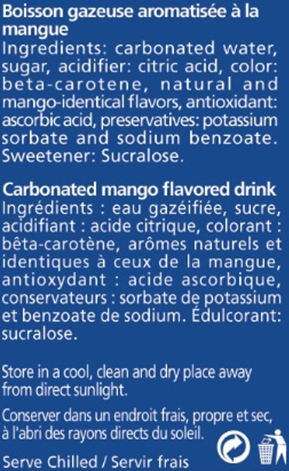 Kazouza boisson pétillante à la mangue 6x275ml