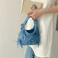 thumbnail image 6 of ZPAQI Elegant Polyester Small Handbag French Style Bowknot Solid Color Casual Purse, 6 of 21