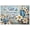 Unframe-style, variant on Be Still and Know That I AM God Bible Verse Canvas Wall Art Scripture Psalm 46:10 Blue Butterfly Floral Decor Living Room Bedroom Christian Religious Inspirational