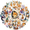 thumbnail image 2 of 35pcs-50pcs Cartoon Fox Stickers Animal Kids Stickers Stationery PVC Stickers for Suitcases Laptops Fridge, 2 of 9