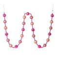 thumbnail image 1 of Vickerman M183545 6 ft. Mauve Stripe Ball Garland, 1 of 1