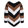 thumbnail image 5 of Kilaqueen Sweaters for Women Fashion Print Long Sleeve Crew Neck Knit Pullover Tops Casual Trendy Comfy Sweater, 5 of 7