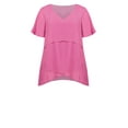 thumbnail image 3 of Avenue Womens Plus Layered V-Neck Tunic Top, 3 of 4