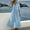 Light Blue, variant on Ayolanni Summer Dresses for Women 2026 V Neck Short Sleeve Solid A-Line Maxi Dress Flowy Beach Holiday Cotton Linen Long Dress Black L