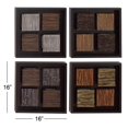 thumbnail image 3 of DecMode Natural 16 Inch Wooden Linear Twig Wall Decor; Set of 4, 3 of 3
