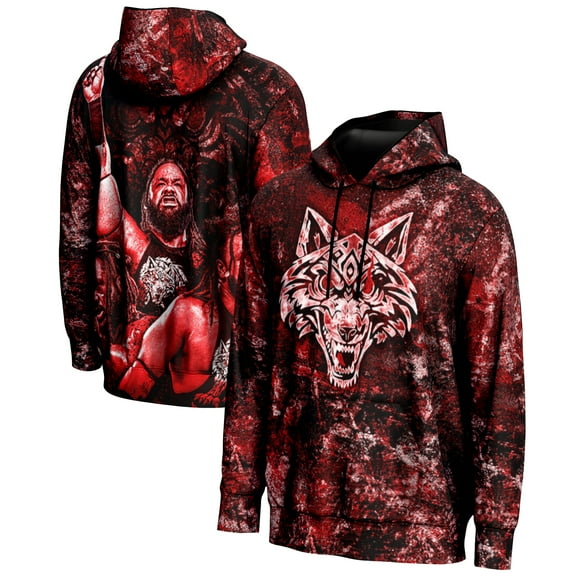 Men's ProSphere Red Jacob Fatu Graphic Pullover Hoodie