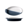 thumbnail image 1 of Creative Baking Dish Ceramic Cheese Baked Rice Plate Microwave Binaural Plate Vegetable Plate Tableware Household Baking Bowl, 1 of 4