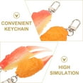 thumbnail image 3 of unbranded 2Ud Llavero Colgante Comida Pinzas Cangrejo En PVC Para Llaves O, 3 of 7