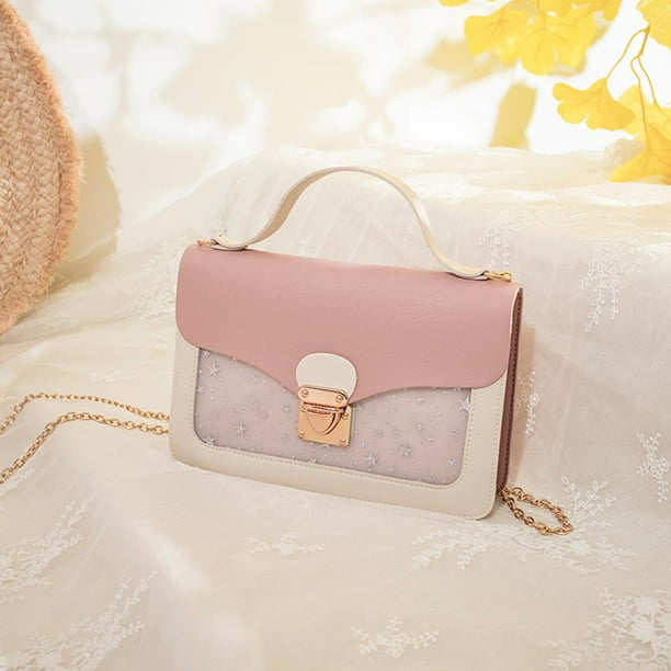 Bolsa Bonitos bolsos de hombro con diseno de estrellas. bolsos cruzados pequenos para mujer rosa Ehuebsd Nuevos Originales Walmart en linea