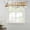 Brown, variant on Orange Gray White Tie Up Valance Curtains for Windows, Kitchen Curtains Window Treatments, Farmhouse Abstract Ombre Texture Short Window Shades Valances for Bedroom Bathroom Cafe 42"x18"