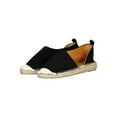 thumbnail image 5 of Women Vegan Suede Cap Toe dOrsay Espadrille Flat 18292, 5 of 6
