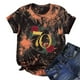 thumbnail image 2 of Camiseta de mujer Camisetas Cuello redondo Camiseta de manga corta Estampado de letras Tie-dye Camiseta Tops Blusa Regalo para mujeres Fridja  hjk6377, 2 of 4
