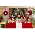 thumbnail image 4 of 8x6FT Wonderland Backdrop Wonderland Tea Party Photo Background Green Leaves Checkerboard Girls Kids Birthday Party Decorations Banner Booth Props, 4 of 8