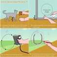 thumbnail image 3 of Cat Flap Door For Cats Dogs Pet, Large Cat Flap Door For Windows Sliding Glass Doors With 4 Locking Possibilities, Cat Flap Pet Door Controllable (white), 3 of 5