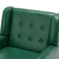 thumbnail image 6 of DREAMSIDEA Faux Leather Accent Chairs Set of 2 for Living Room Morden Upholstered Armchair Green Chairs for Bedroom, 6 of 7