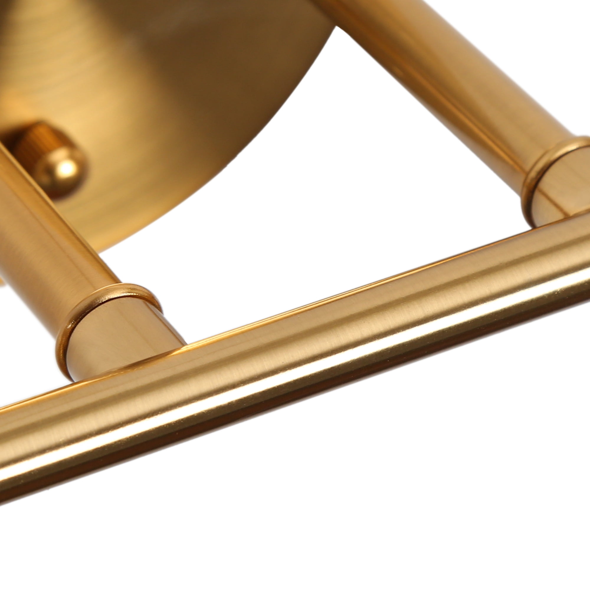 LNC Quoridan 14.2-in 2-Light Polished Gold LED Modern/Contemporary Vanity Light
