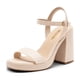 thumbnail image 1 of Sandalia DREAM PAIRS GISELLE Tacón Bloque Grueso 11 Nude Tacón 11 cm, 1 of 7