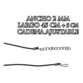thumbnail image 4 of JOYARIS Collar De Caucho Ajustable Nudo De Bruja Zirconias Plata 925 DM-0000623, 4 of 4