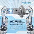 thumbnail image 2 of Bombilla TECHMAX H7 de 6500 K, xenón blanco, 600% brillante, paquete de 2, 2 of 7