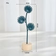thumbnail image 5 of Sinkoo 6Pcs Metal Leaf Iron Ornament Creative Modern Desktop Decor，Ginkgo Olive leaf, for Living Room, Hotel, Office, Bedroom, Bookshelf, Unique Household Ironwork Craft (Blue), 5 of 7