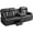 Black-PU, variant on Loveseat Recliner Sofa,4 Seater Recliner Couch, Manual Reclining Loveseat with Console for Living Room, Home Theater Seating with AC/USB C/USB Ports Drawer Cup Holder