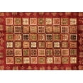 thumbnail image 1 of Ahgly Company Indoor Rectangle Abstract Orange Modern Area Rugs, 8' x 12', 1 of 4