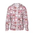 thumbnail image 1 of Fotbe Kawaii Pig Chaqueta con Protección Solar UPF 50+ para Hombre y Mujer, Camisa con Capucha y Bolsillos-Large, 1 of 7