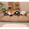 thumbnail image 2 of Orange Pillow Covers 18x18 Set of 4, Decorative Pillow Covers, Geometric Abstract Orange Throw Pillowcases for Sofa Couch Bed Patio, Linen Farmhouse Cushion Case Outdoor Home Decoration, 2 of 6