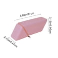 thumbnail image 3 of Roiihwy Standing Aesthetic Triangular Design Pencil Case Pouch, Portable Pen Bag Holder Wide with Drawer(Pink), 3 of 6