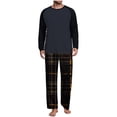 thumbnail image 2 of purcolt Mens Pajamas Set Long Sleeve Soft Pajamas for Men Sleepwear Pjs 2 Piece Lounge Sets Comfy Nightwear with Pockets S-3XL, 2 of 7
