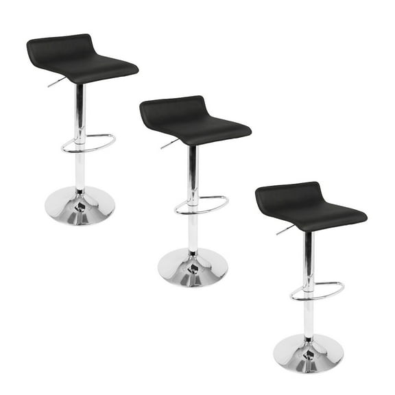 LumiSource Ale Adjustable Barstool - Set of 3