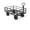 Black frame, black handle, black hub, variant on Heavy Duty Steel Garden Wagon - 950 lbs Load Capacity - 10" Tires - 180° Rotating Handle - ATV/Tractor Hitch - Black Frame with Yellow Handle & Hub