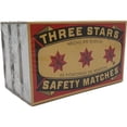 thumbnail image 5 of HTYSUPPLY, Three Stars Safety Matches, 3 Pack, Strike-On-Box, 5 of 8