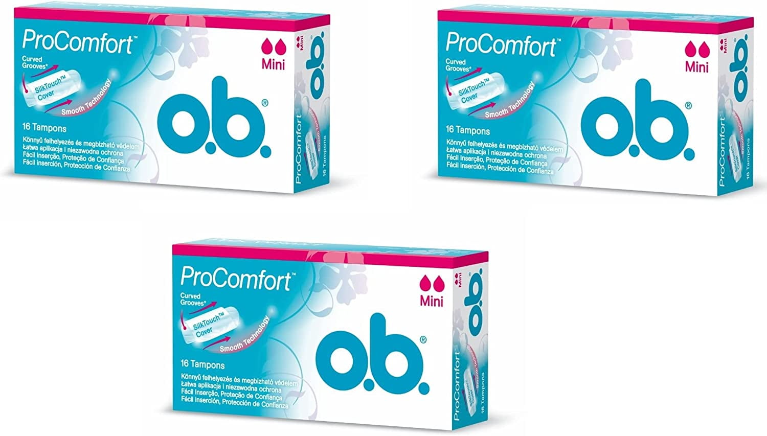 Forurenet Saga Donation O.b. Pro Comfort Tampon Mini 16 Pieces X 3 Boxs - Walmart.com