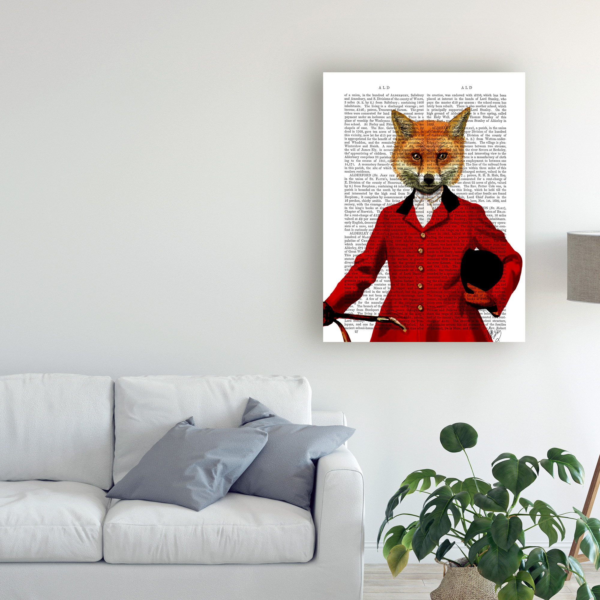 Trademark Fine Art 'Fox Hunter 2, Portrait' Canvas Art by Fab Funky