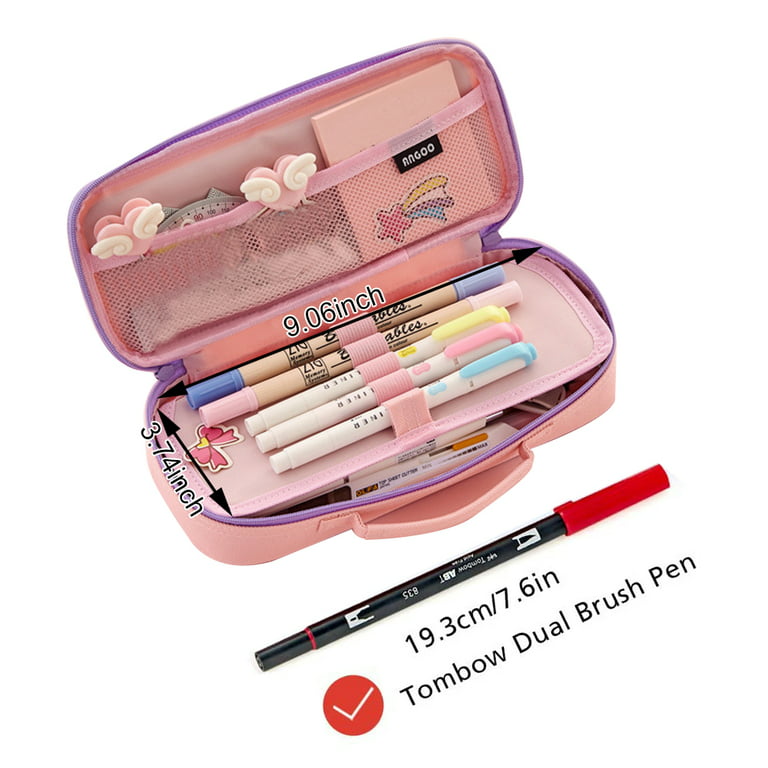 Slots Pencil Case Handy 4 Layers Zipper Colored Pen Holder Bag Large  Capacity 72 Slots For Makeup Brush Stationery Pencil Case - AliExpress