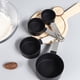 thumbnail image 3 of Wartleves Juego de 4 tazas y cucharas medidoras de acero inoxidable para hornear, utensilios de cocina, 3 of 7
