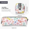 thumbnail image 3 of Sikiie Retro Floral Leather Pencil Case, Makeup Pouch, Zipper Pouch for Daily Essentials, Storage Organizer, Cosmetics and Stationary Bag, 3 of 7