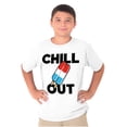 thumbnail image 5 of Retro Chill Out Food Pun Popsicle Crewneck T Shirts Boy Girl Teen Brisco Brands M, 5 of 6