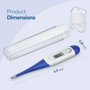 Boncare Thermometer for Adults with 10 Seconds, Digital Oral Thermometer for Fever (Dark Blue)
