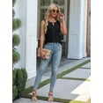thumbnail image 5 of Womens Summer Tank Top Sleeveless Business Casual Outfits 2025 Basic Loose Dressy Work Shirt Black M, 5 of 8