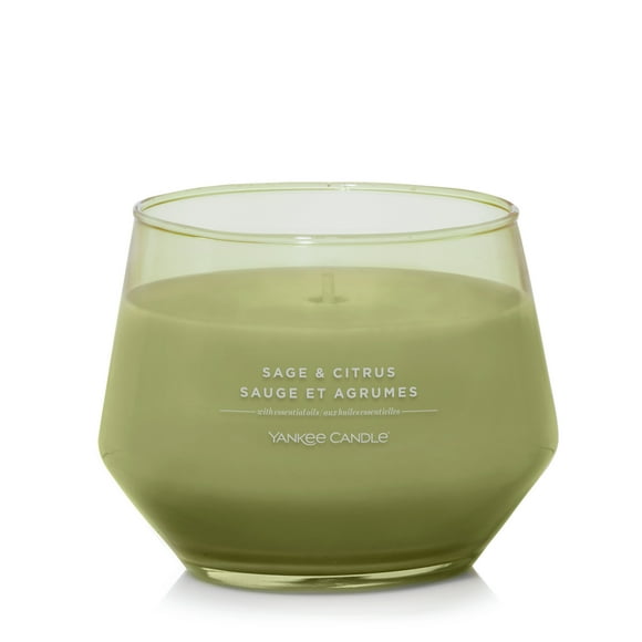 Yankee Candle Scented Candle, Sage & Citrus, 10 oz, Studio Collection, Up to 50 Hours of Burn Time