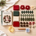 thumbnail image 4 of DIY Christmas Wreath Assembly Kit,3D Fabric Poke Wreath Craft Set for Adults,Beginners,Handmade Holiday Door Wall Decor,12.6 Inch(Santa), 4 of 6